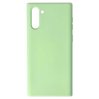 Husa Samsung Galaxy Note 10, SIlicon Catifelat cu interior Microfibra, Verde